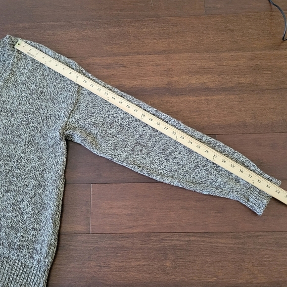 Eddie Bauer Men's Vintage 90s Wool V-Neck Pullover Sweater Size L Marled Brown - Picture 8 of 8